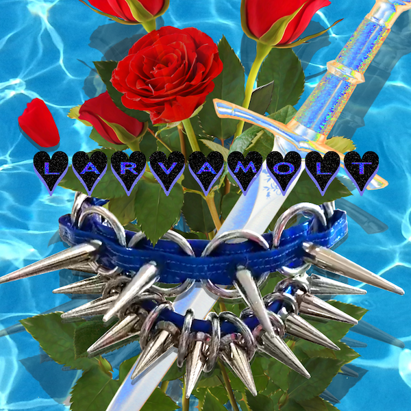 opal sword and rose with weapon collar